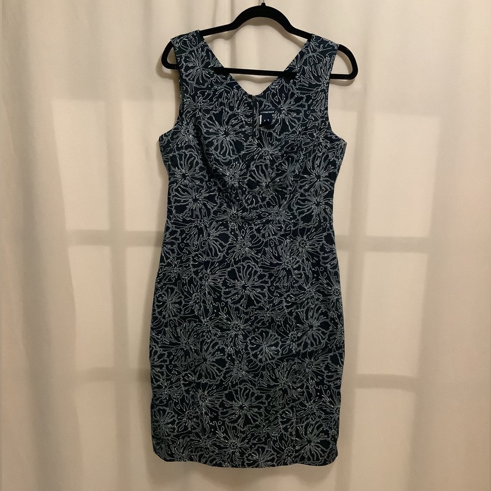 Gap Y2K floral cotton cross front tank dress